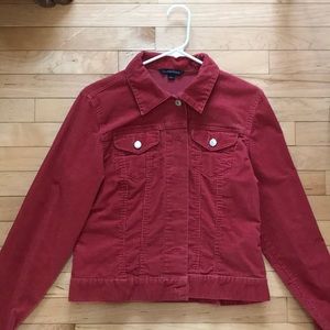 Red corduroy jacket